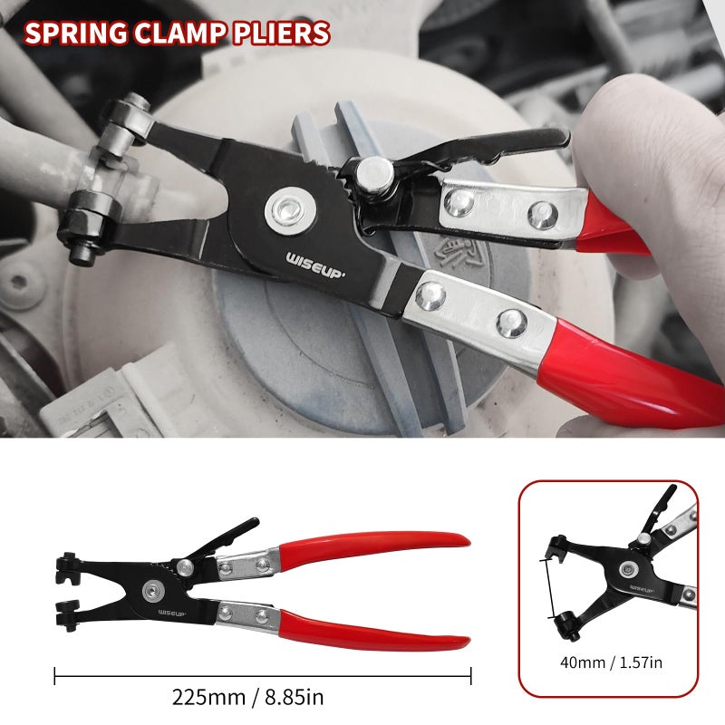 WISEUP 8-Piece Fuel Line Disconnect Tool Set â€“ Fuel Line/Hose Clamp/Removal Pliers, Electrical Disconnect/Push Pin Tools, Relay Puller, Panel Clip Remover & Filter Caliper - Image 3
