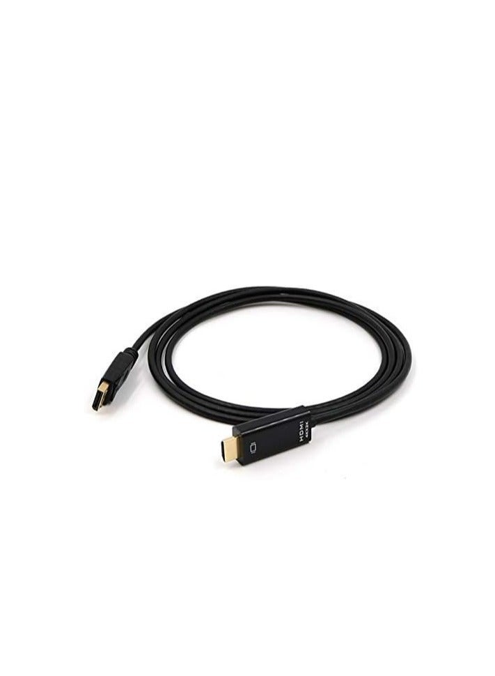 Yiany 4K DisplayPort to HDMI Cable,Yiany1.8m Gold-Plated DP to HDMI Adapter Compatible for Lenovo, HP, Dell, GPU, AMD, NVIDIA, ASUS - 6 Feet  - Image 2