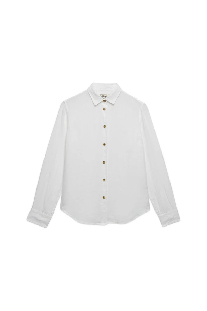 سوبر دراي Premium Linen Boyfriend Shirt