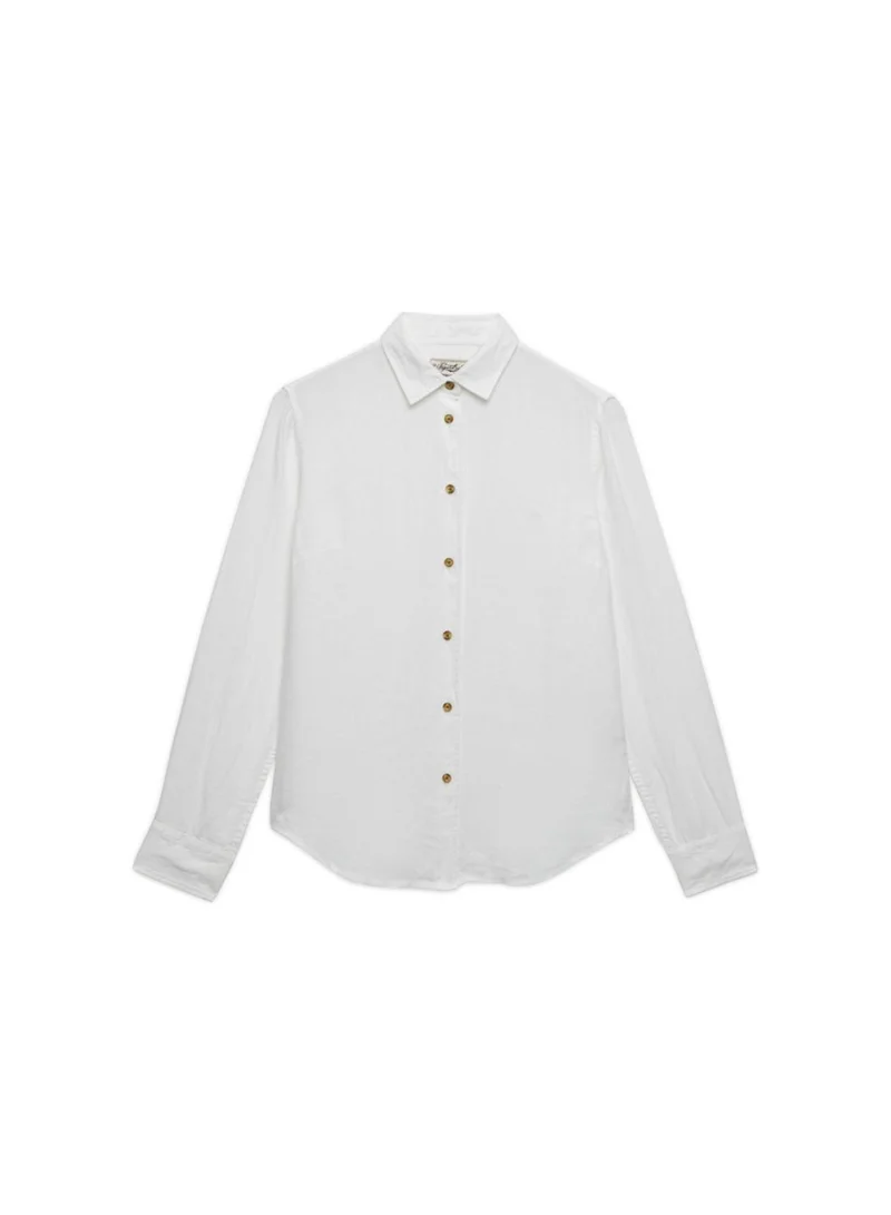 سوبر دراي Premium Linen Boyfriend Shirt