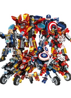 Superhero Avengers Transformers Iron Man American Hero Motorcycle Assembling Building Blocks Toys - 4 Packs - pzsku/Z9992A88A6DFF60440AD8Z/45/_/1719719223/579adeaa-2b44-4d44-9785-2d2d97c28ef9