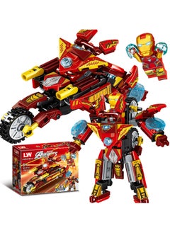 Superhero Avengers Transformers Iron Man American Hero Motorcycle Assembling Building Blocks Toys - 4 Packs - pzsku/Z9992A88A6DFF60440AD8Z/45/_/1719719243/b830347a-f64d-4c86-99d2-29b36238320d