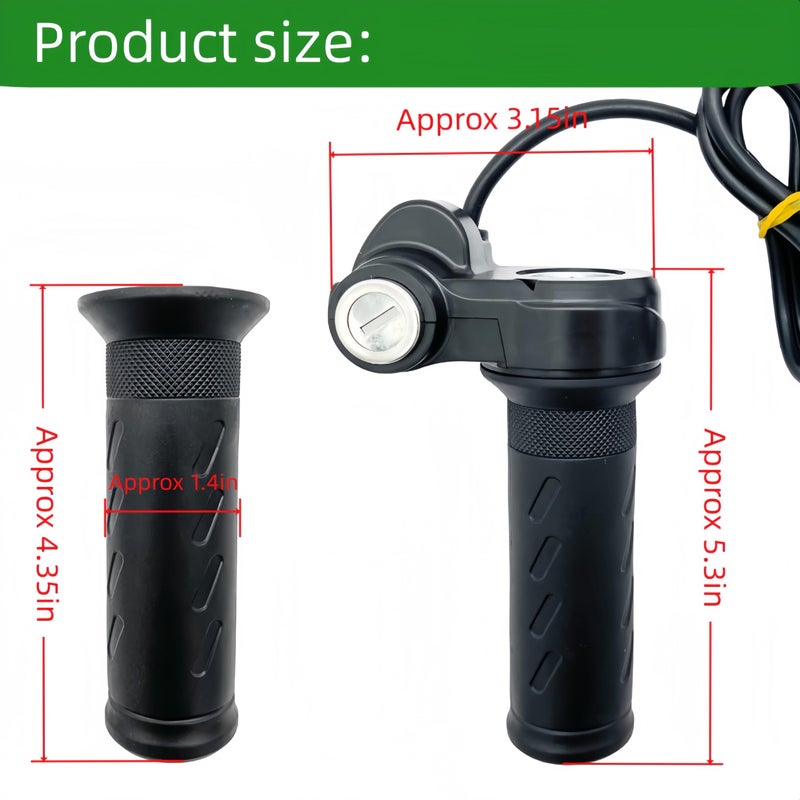 Tfuehn قبضة دواسة كهربائية كاملة مع 2 مفتاح، متوافقة مع Ridstar Q20/Q20Lite/Q20Pro/H20/H26Pro/H20، تحكم سلس في التسارع، تصميم مريح (أسود) - Image 2