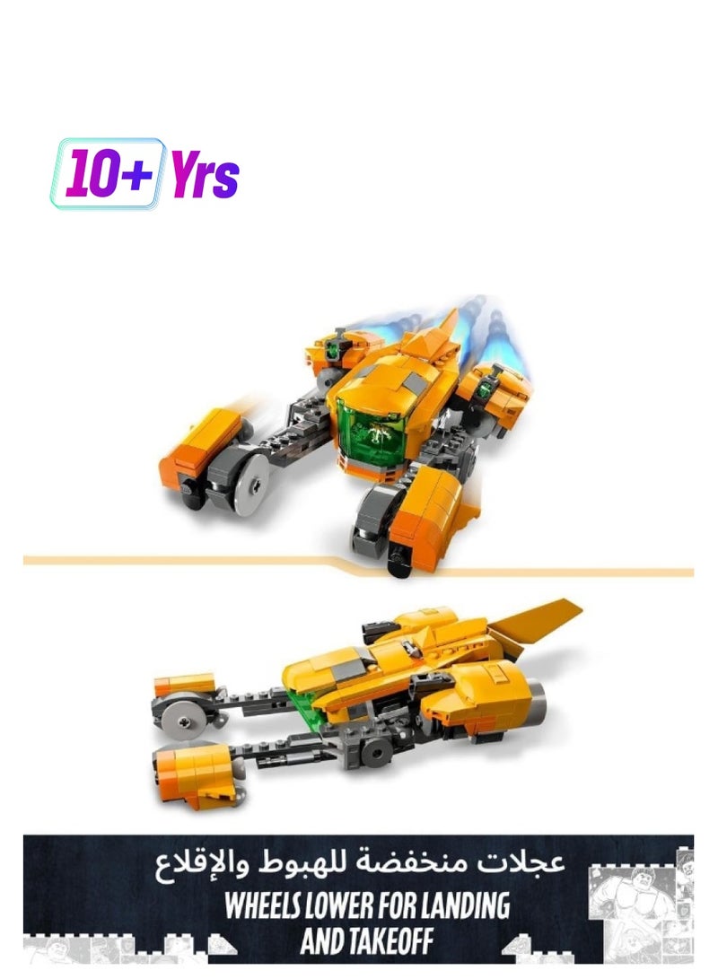 LEGO LEGO 76254 Marvel Baby Rocket's Ship Set, Guardians of the Galaxy Volume 3 Spaceship Building Toy for Kids with Raccoon Super Hero Minifigures  - Image 1