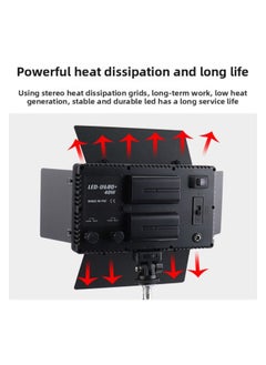 General LED-680 Photography Supplementary Light Gourmet Soft Light Short Video Backlight 40W Outdoor Lighting Bracket-Color:A F750 Battery  - Image 4