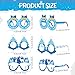 Harrycle 60 Pcs Winter Party Favors Snowflake Paper Eyeglasses Winter Wonderland Party Decorations Photo Booth Props for Christmas Holiday Baby Shower Birthday Supplies - Image 4