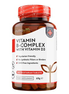 Nutravita Vitamin B Complex High Potency With Vitamin D3  - Image 1