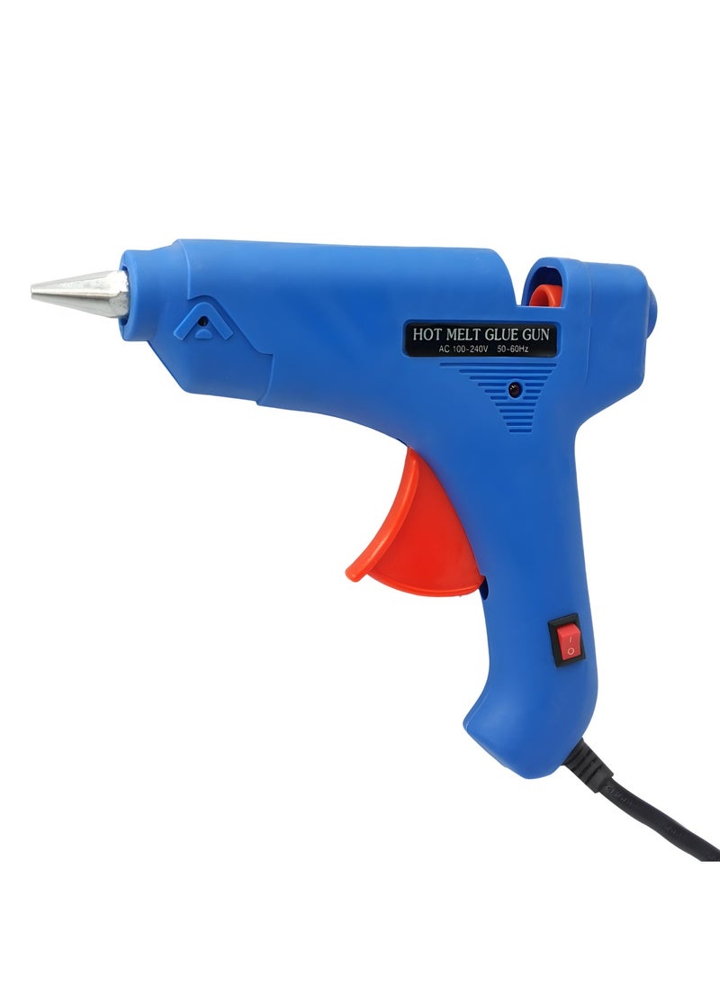 Generic 100W Hot Melt Glue Gun with On/Off Switch, Fast Heating, Trigger Feed, 100-240V AC – Ideal for DIY, Crafts, Wood, Plastic, Ceramic, Fabric, Repairs – UK Plug  - Image 1