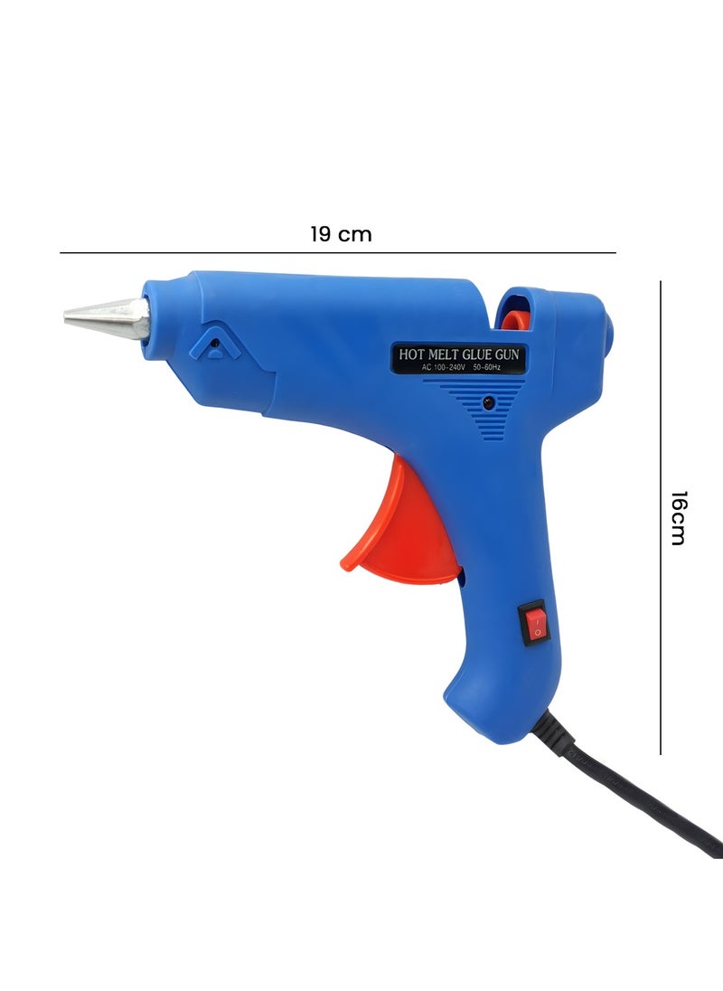 Generic 100W Hot Melt Glue Gun with On/Off Switch, Fast Heating, Trigger Feed, 100-240V AC – Ideal for DIY, Crafts, Wood, Plastic, Ceramic, Fabric, Repairs – UK Plug  - Image 3