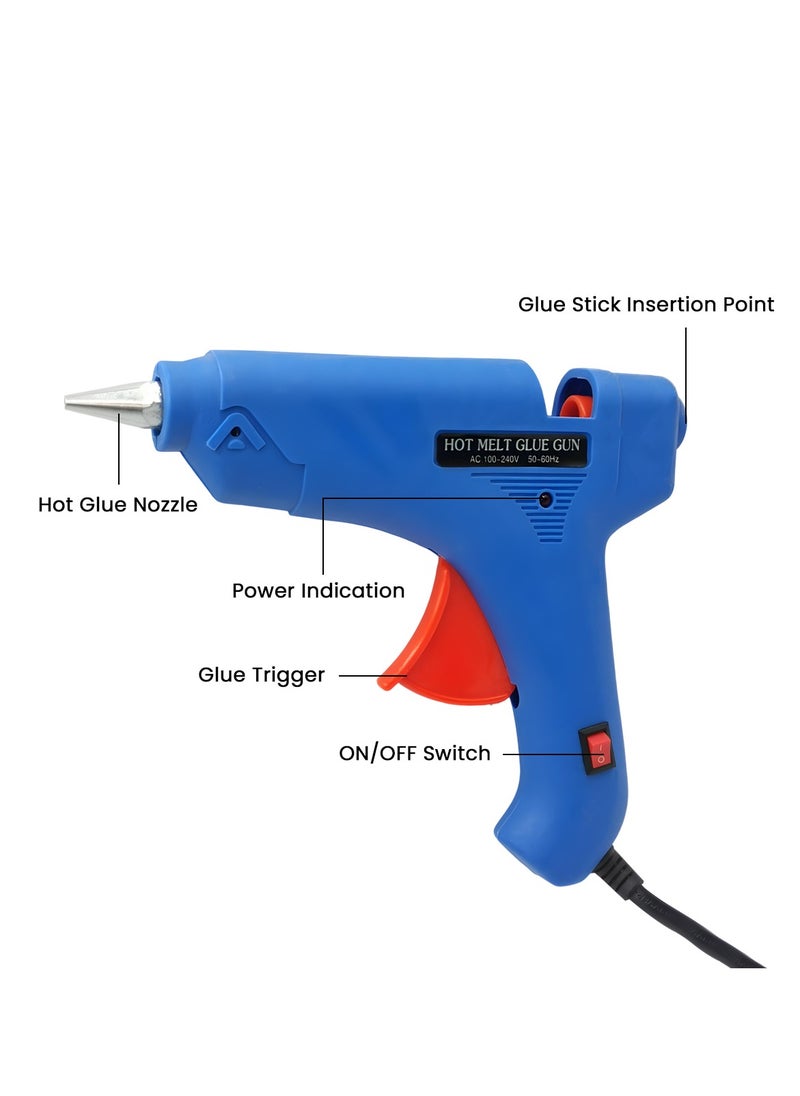 Generic 100W Hot Melt Glue Gun with On/Off Switch, Fast Heating, Trigger Feed, 100-240V AC – Ideal for DIY, Crafts, Wood, Plastic, Ceramic, Fabric, Repairs – UK Plug  - Image 4