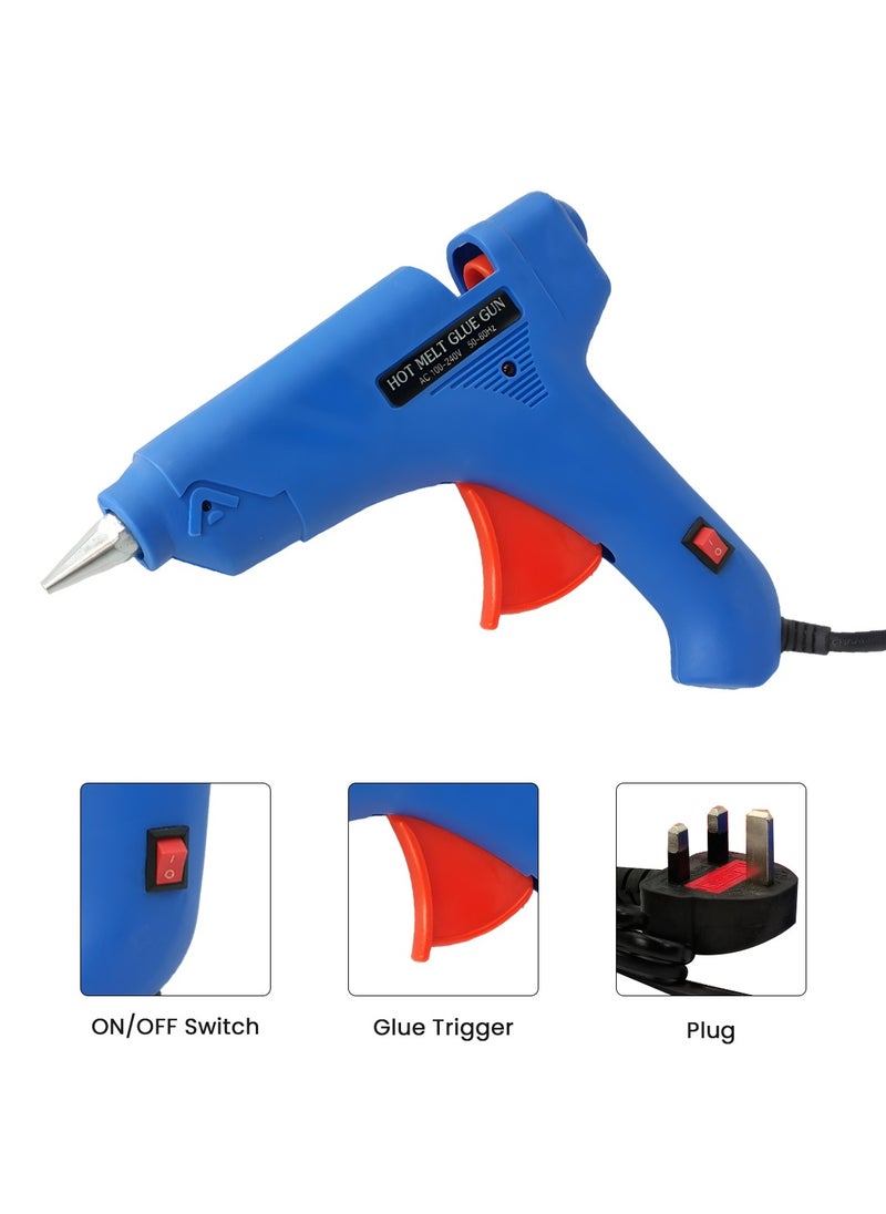 Generic 100W Hot Melt Glue Gun with On/Off Switch, Fast Heating, Trigger Feed, 100-240V AC – Ideal for DIY, Crafts, Wood, Plastic, Ceramic, Fabric, Repairs – UK Plug  - Image 5