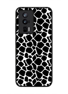 Stylizedd Rugged Black edge case for Xiaomi Poco F5 Pro 5G / Xiaomi Redmi K60 / Xiaomi Redmi K60 Pro Slim fit Soft Case Flexible Rubber Edges Anti Drop TPU Gel Thin Cover - Cow Skin Print  - Image 1