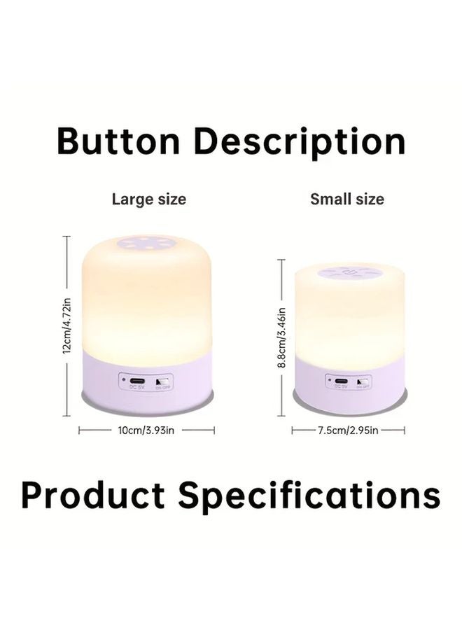 Large Size Smart Reading Light Rechargeable USB Touch Night Lamp Warm White Adjustable Brightness - Image 4