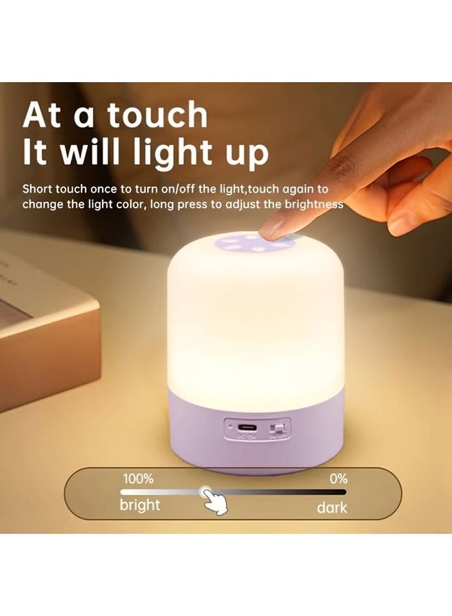 Large Size Smart Reading Light Rechargeable USB Touch Night Lamp Warm White Adjustable Brightness - Image 5