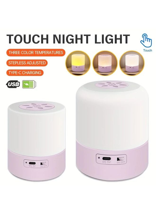 Large Size Smart Reading Light Rechargeable USB Touch Night Lamp Warm White Adjustable Brightness - Image 2