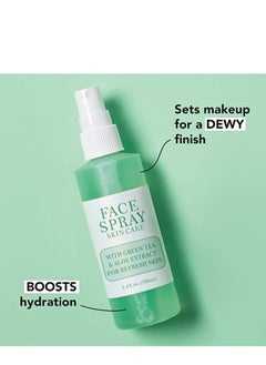 KOEC Facial Spray, Green Tea Aloe Facial Toner Mist, All Natural Pore Minimizer, Calming Skin Treatment, Hydrating Soothing, Skin Treatment for Sensitive, Refreshing, Dry & Combination Types 100ml  - Image 4