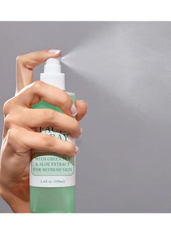 KOEC Facial Spray, Green Tea Aloe Facial Toner Mist, All Natural Pore Minimizer, Calming Skin Treatment, Hydrating Soothing, Skin Treatment for Sensitive, Refreshing, Dry & Combination Types 100ml  - Image 5