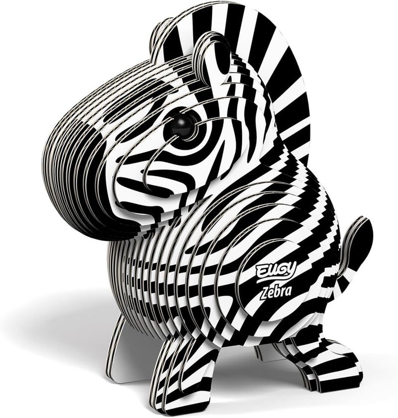 EUGY 011 Zebra Eco-Friendly 3D Paper Puzzle [New Seal] - Image 1