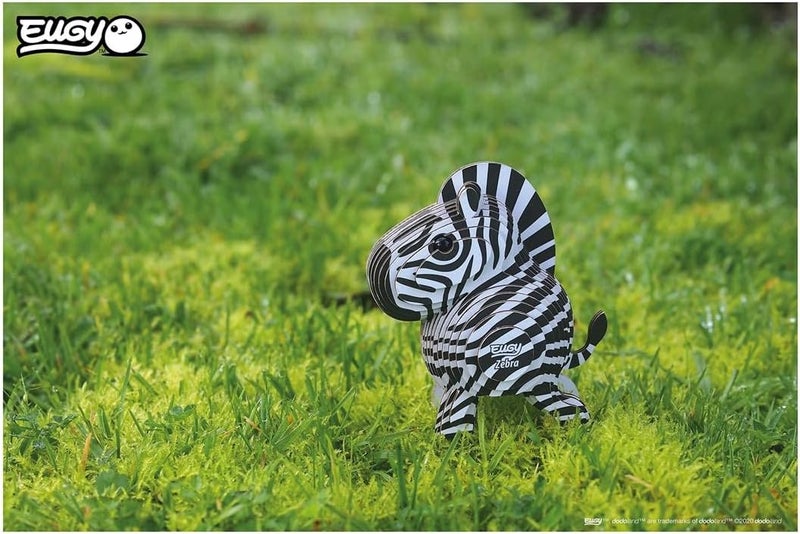EUGY 011 Zebra Eco-Friendly 3D Paper Puzzle [New Seal] - Image 4