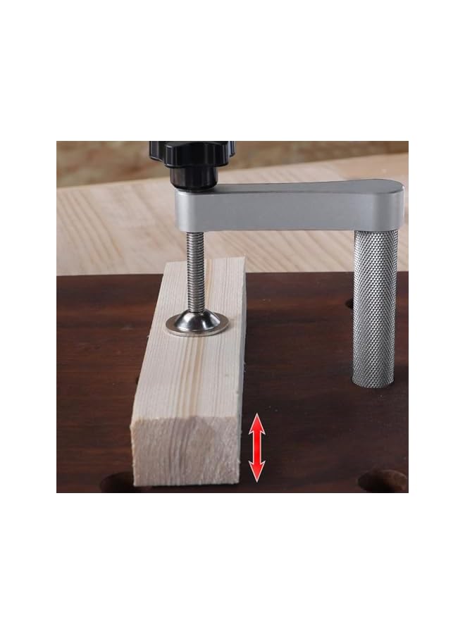 promass Bench Dog Clamps, 3/4 Inch Hold Fast Dog Hole Clamp for Woodworking, Adjustable Aluminum Alloy Quick Acting Dog Clamp for MFT Table, Hold Down Clamps - 2 Pack (20mm) - Image 5