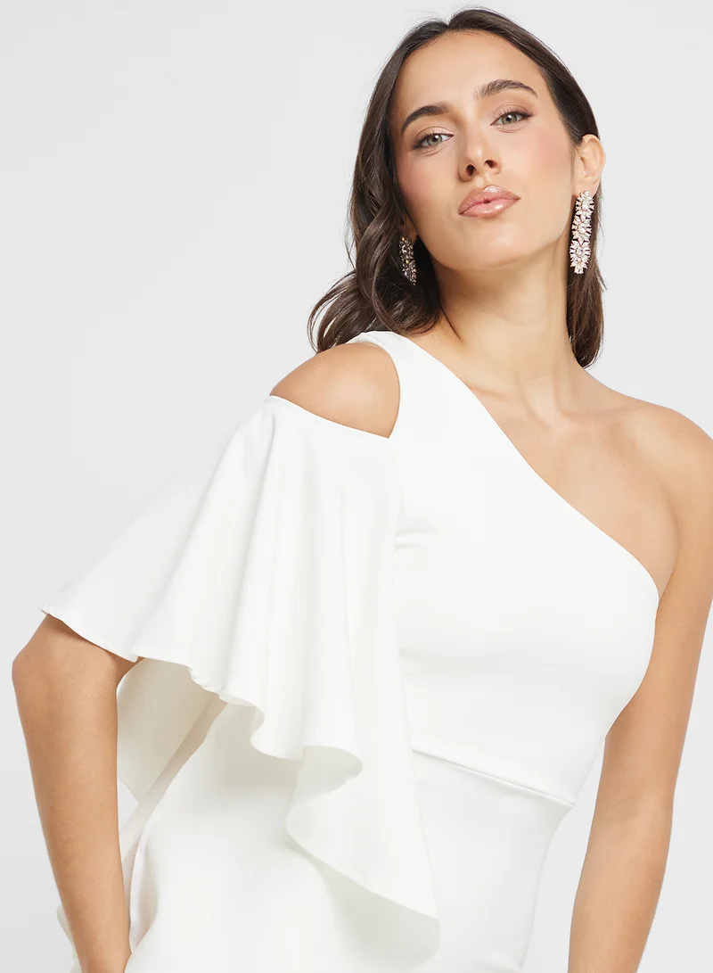 Ella Limited Edition Asymmetric Trumpet Dress