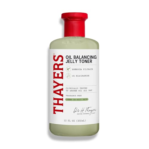 Thayers Oil Balancing and Cooling Jelly Toner Pore Reducing Facial Toner that Mattifies and Hydrates Skin Care for Combination to Oily Skin 12 Fl Oz - Image 1