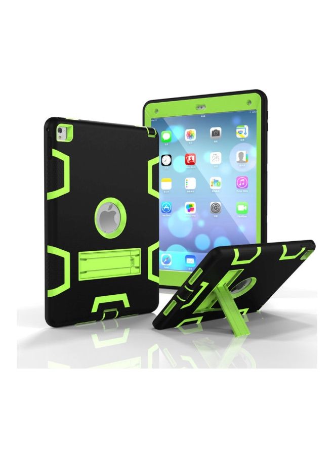 NIBEMINENT Hard Case Cover With Stand For Apple iPad Pro 9.7 Inch(2017/2018) Black/Green  - Image 2