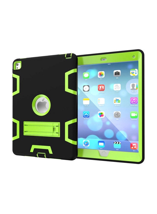 NIBEMINENT Hard Case Cover With Stand For Apple iPad Pro 9.7 Inch(2017/2018) Black/Green  - Image 1