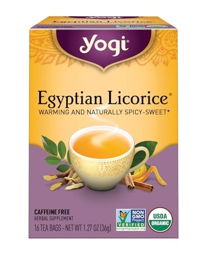 Yogi Tea Egyptian Licorice 16 Count Packaging May Vary - Image 1