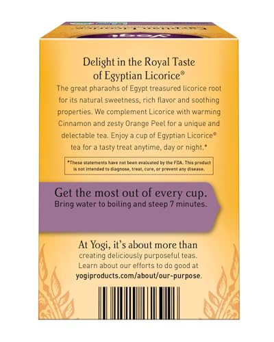 Yogi Tea Egyptian Licorice 16 Count Packaging May Vary - Image 5