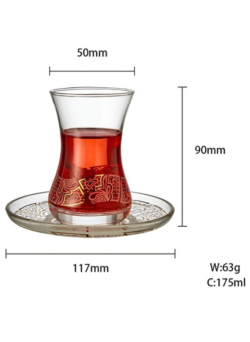 Jingke Glass Tea Cup Black Tea Cup Coffee Cup 175ml/5.9 oz  05 - Image 2