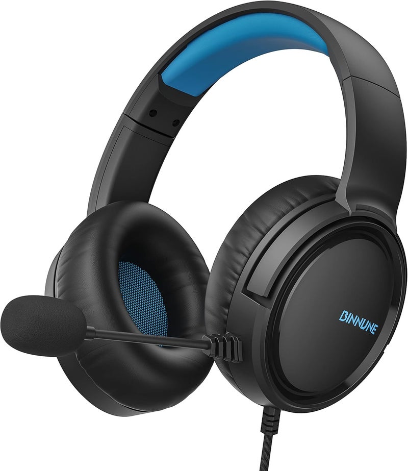BINNUNE Gaming Headset with Mic for PS4 PS5 Xbox Series X|S Xbox One PC Switch, Wired Gaming Headphones with Microphone for Playstation 4|5 Xbox 1 - Image 1