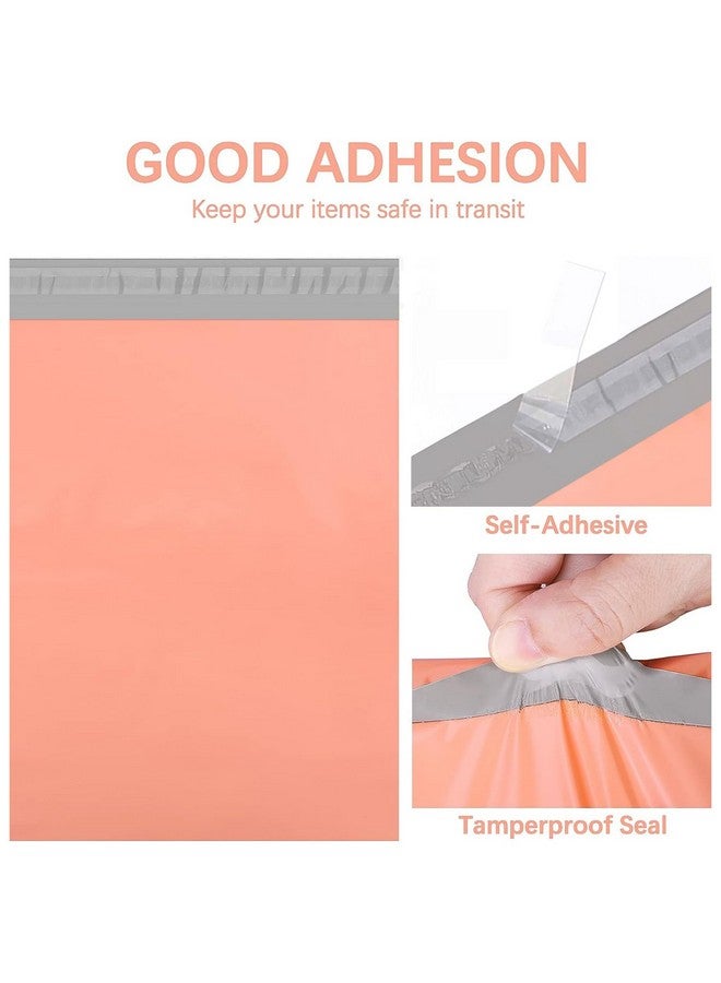 Metronic Poly Mailers 12X15.5 100 Pack Shipping Bags，Strong Adhesive Mailing Bags, Waterproof And Tear-Proof Multipurpose Envelopes For Clothing, Small Business,Boutique, Postal Bags Peach Pink  - Image 2