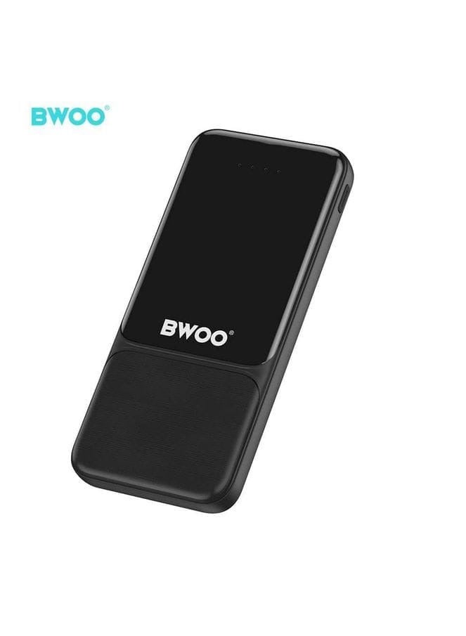 بوو صُمم بنك الطاقة BWOO BO-P18 ليكون خفيف الوزن ونحيفًا وصغير الحجم، مما يضمن سهولة الحمل مع سعة كبيرة تبلغ 10,000 مللي أمبير/ساعة تكفي لشحنات متعددة. تصميمه المعتمد من شركات الطيران يجعله رفيق سفر مريحًا لرحلات العمل والإجازات والتنقلات اليومية. - Image 1
