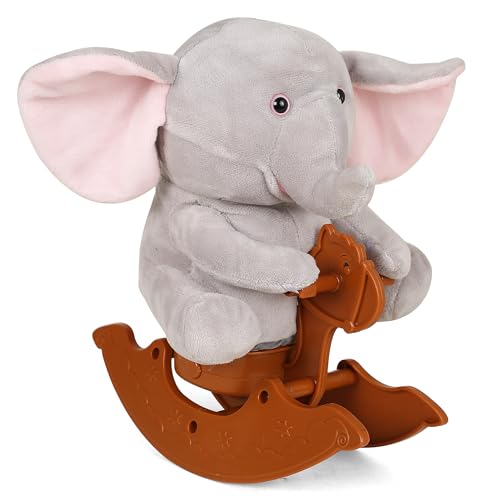 Hamleys Plug n Play Manny The Rocking Elephant, 3Y+, Grey | Safe & Gift-Friendly - Image 4