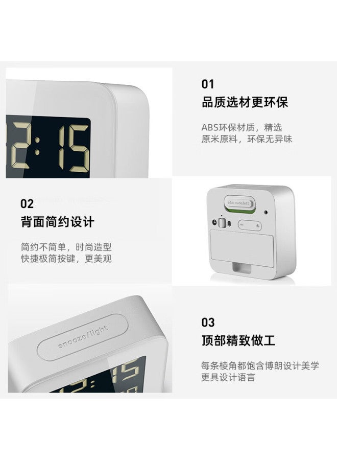 Braun German Brand Original Imported Small Alarm Clock New Compact Minimalist Large Volume Wake-up Electronic Clock Night Light Bedroom Bedside Clock Gift For Friends Back To School Season - Image 4