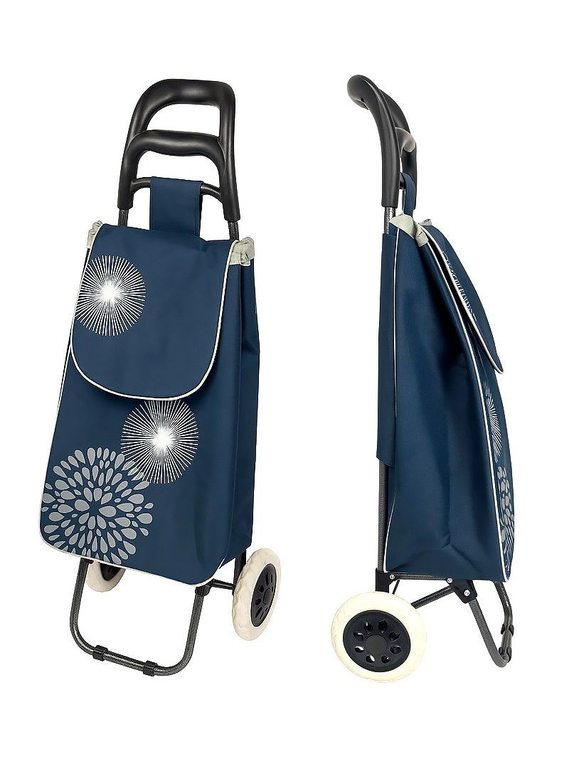 إيه جي دي عربة تسوق عصرية قابلة للطي، بعجلات سلسلة، وسعة كبيرة، مثالية للتسوق والحدائق والرحلات - Image 1