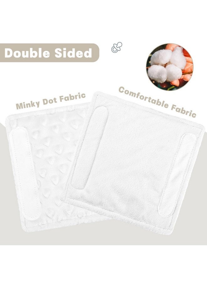 GFU Car Seat Strap Pads for Baby, Soft Shoulder Pads for Comfort, Reversible Seatbelt Covers for Kids, Perfect for Baby Car Seat, Stroller, Swing, High Chair, Size: 6.5 x 6.5 inch, White - Image 5