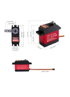 ZOSKAY 1X Ds3218 Update Servo 20Kg Full Metal Gear Digital Servo Baja Servo Waterproof Servo For Baja Cars(Control Angle 180)  - Image 4