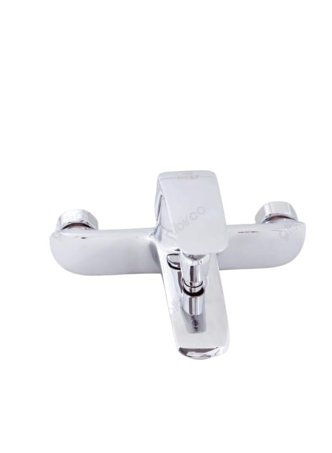 REEF Poppy-02 Chrome Bathroom Shower Mixer Tap, Wall Mounted (MIXER IRIS-02) – CHN-RF-BM-IS02 - Image 4