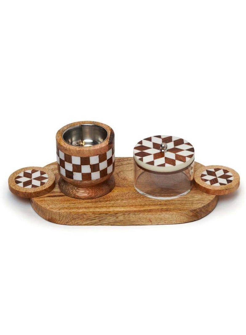 Generic Incense burner set with incense box and tray  - Image 2