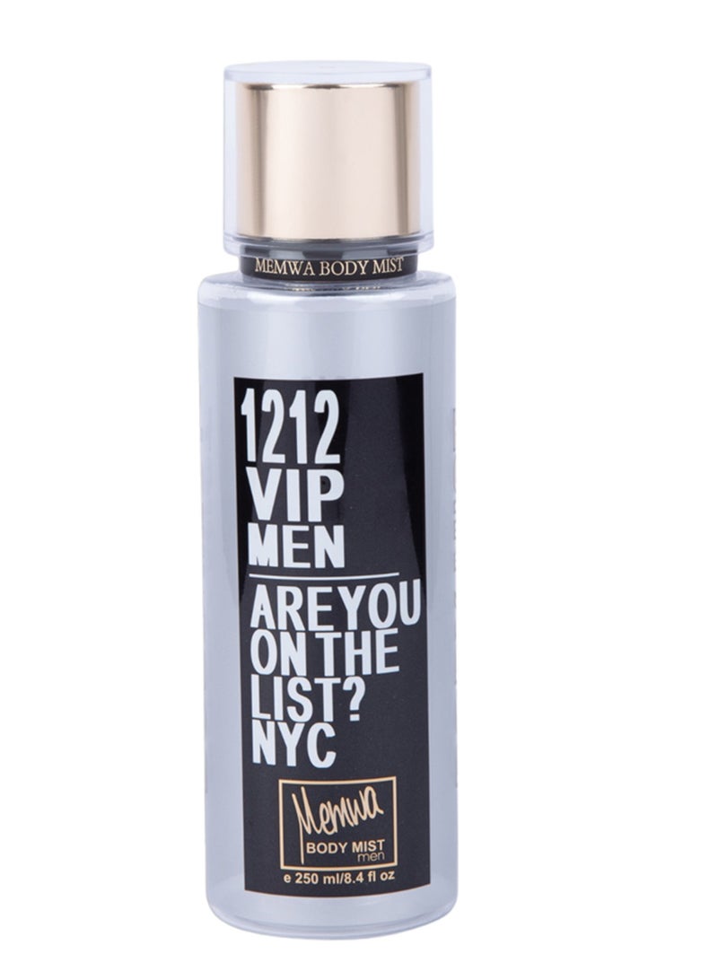 Memwa 1212 VIP men body mist 250 ml