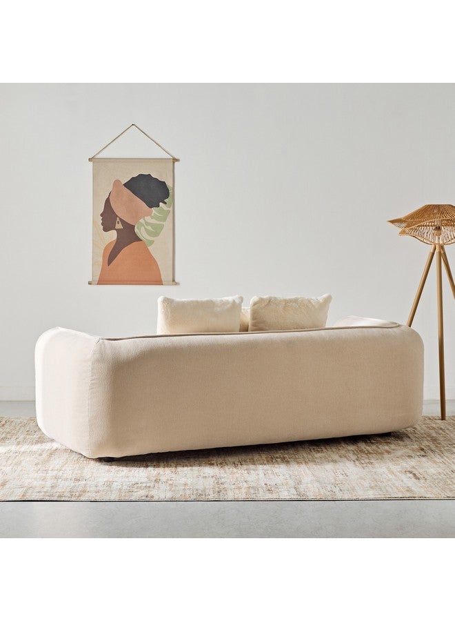 Home Box أريكة قماش فينيكس 3 مقاعد مع 3 وسائد 96 × 69 × 226 سم - Image 3