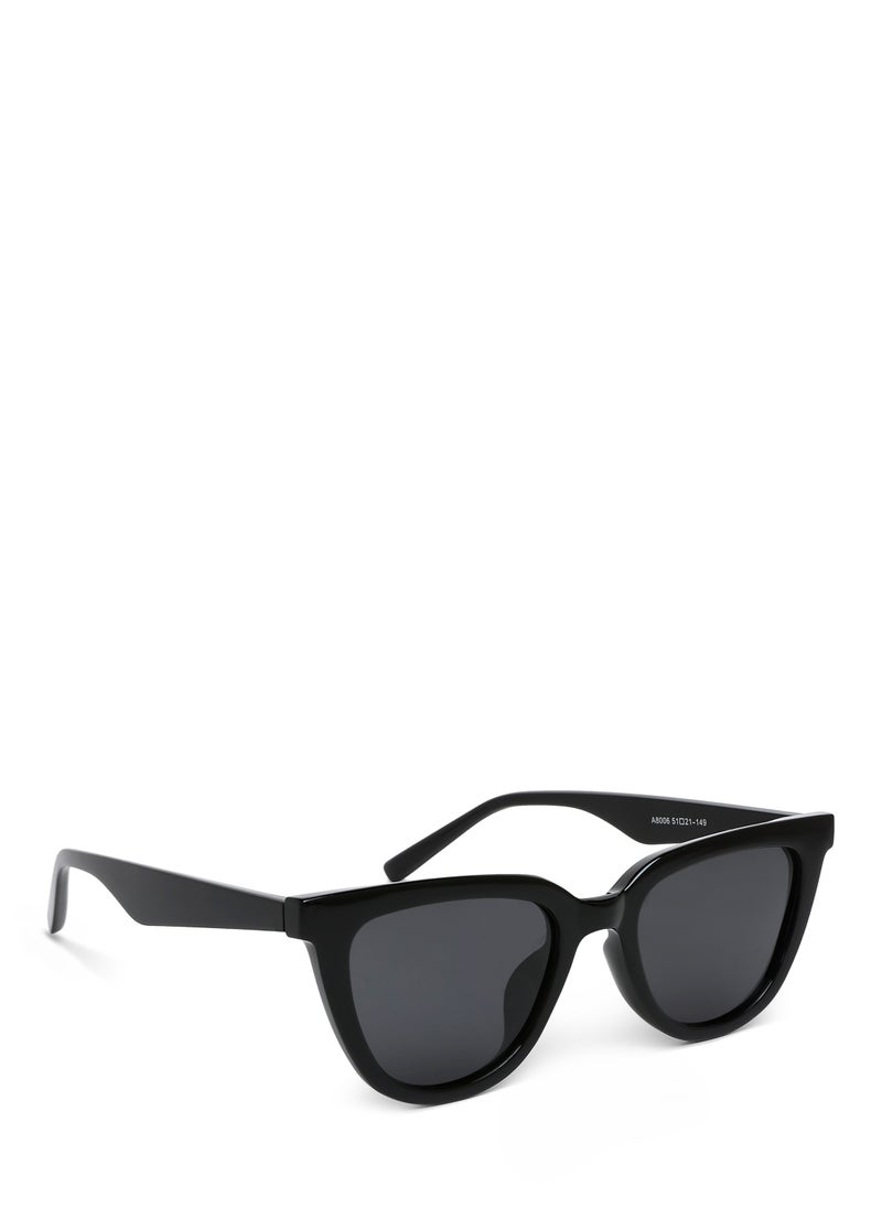 London Rag - Cat Eye UV Sunglasses in Black - Image 1