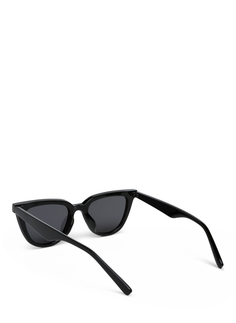 London Rag - Cat Eye UV Sunglasses in Black - Image 1