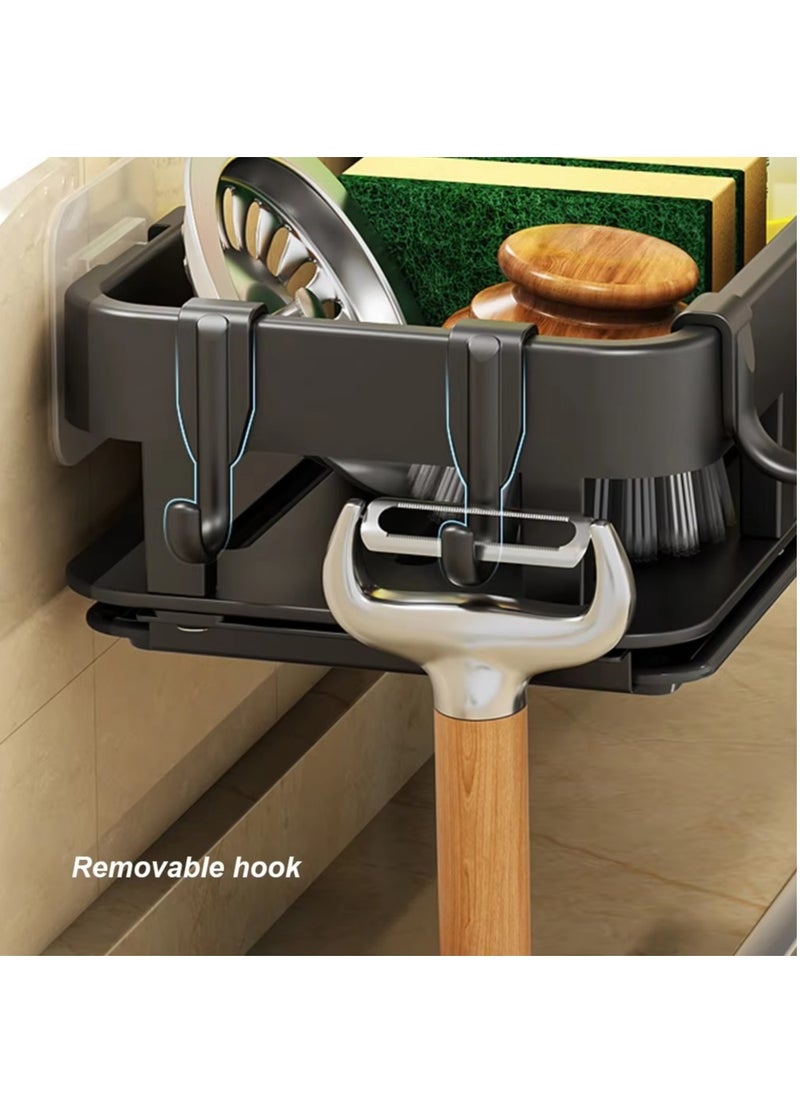Cozy Nest - Multi-Purpose Sink and Shower Caddy with Removable Auto-Drain Tray, Versatile Organizer & Storage Rack for Kitchen or Bathroom, Ideal for Dish Soap, Sponges, Brushes, and Toiletries - Image 1