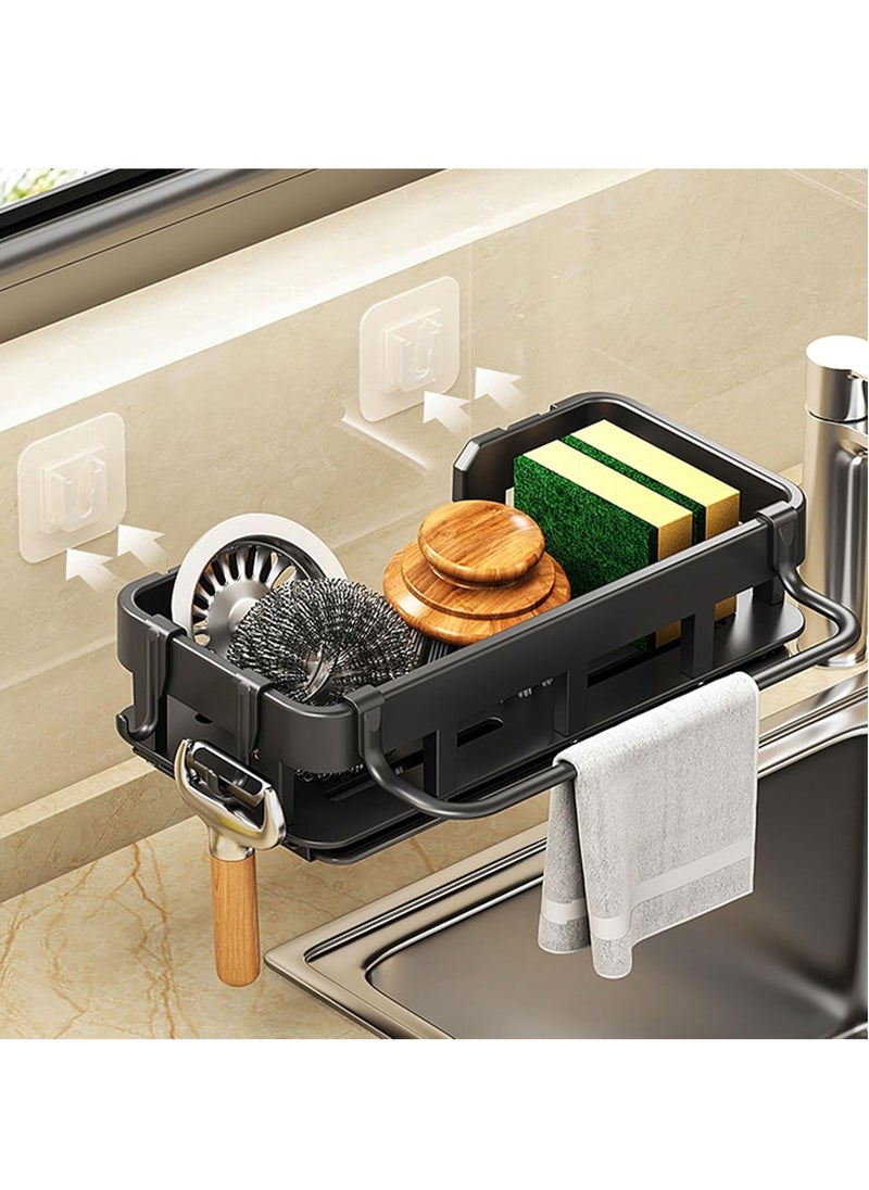Cozy Nest - Multi-Purpose Sink and Shower Caddy with Removable Auto-Drain Tray, Versatile Organizer & Storage Rack for Kitchen or Bathroom, Ideal for Dish Soap, Sponges, Brushes, and Toiletries - Image 1