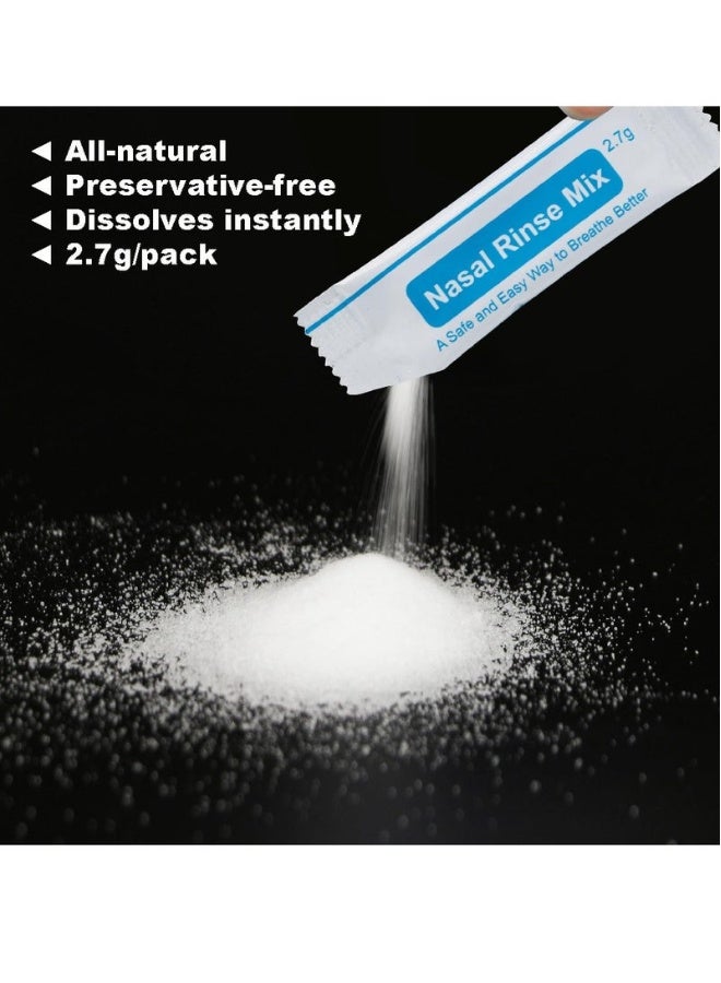 بيوينتي ملح الري، ملح غسيل الأنف، 40 عبوة * 2.7غم ملح الري الأنفي، ملح غسيل الأنف - Image 3
