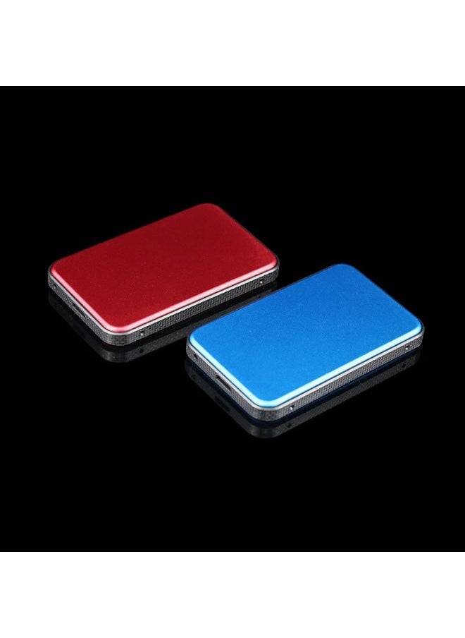 Generic SSD Shell Upper And Lower Cover Aluminum Alloy 2.5-inch Sata Serial Port Notebook External USB3.0 Hard Disk Box-Color:Blue  - Image 5