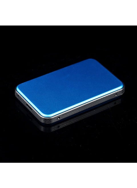 SSD Shell Upper And Lower Cover Aluminum Alloy 2.5-inch Sata Serial Port Notebook External USB3.0 Hard Disk Box-Color:Blue